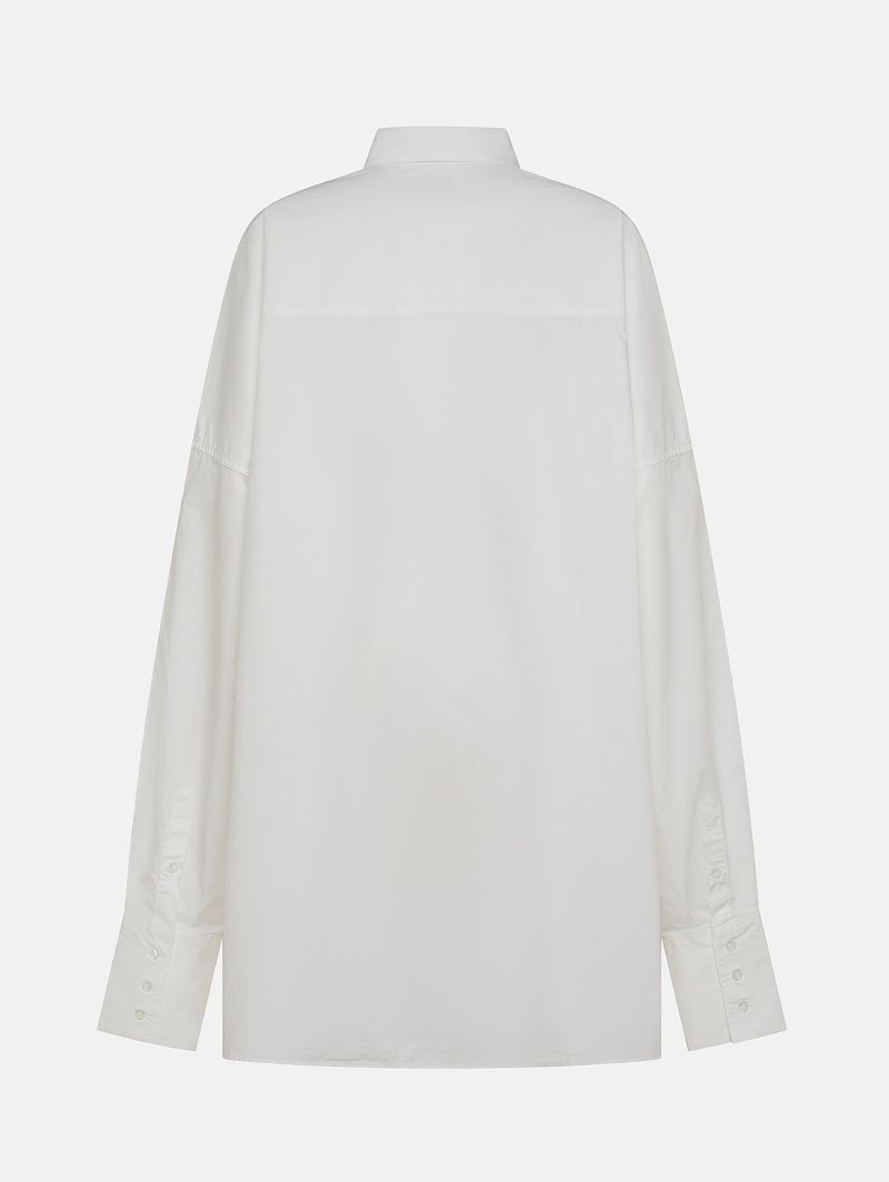 Beth embroidery over shirt rinse wash