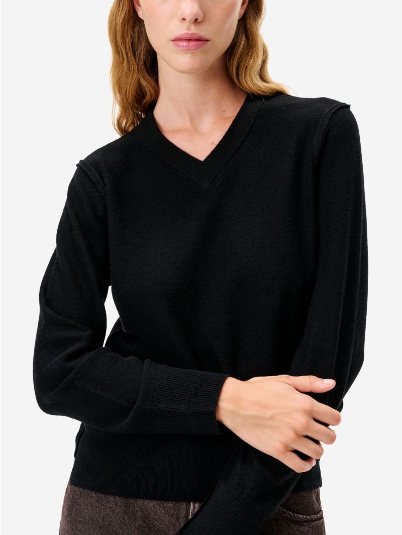 Maglia Ada in misto lana Merino nero