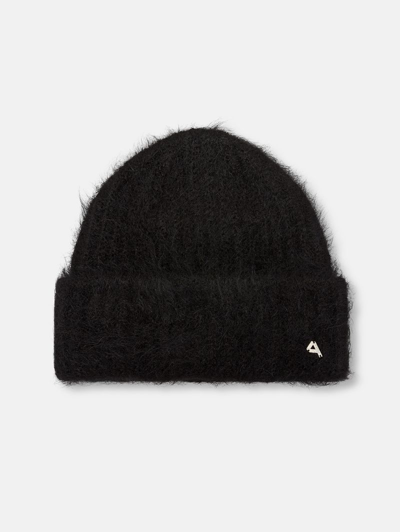 Black alpaca-blend Amazing beanie