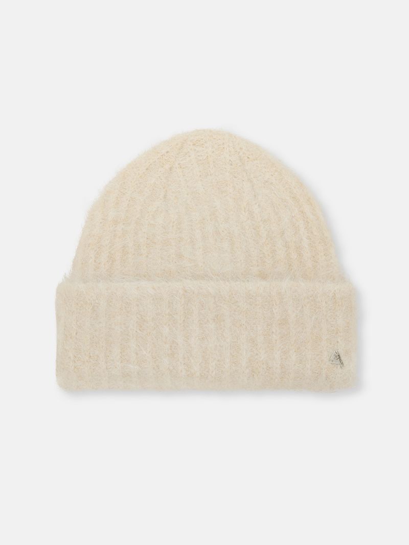 Off white alpaca-blend Amazing beanie