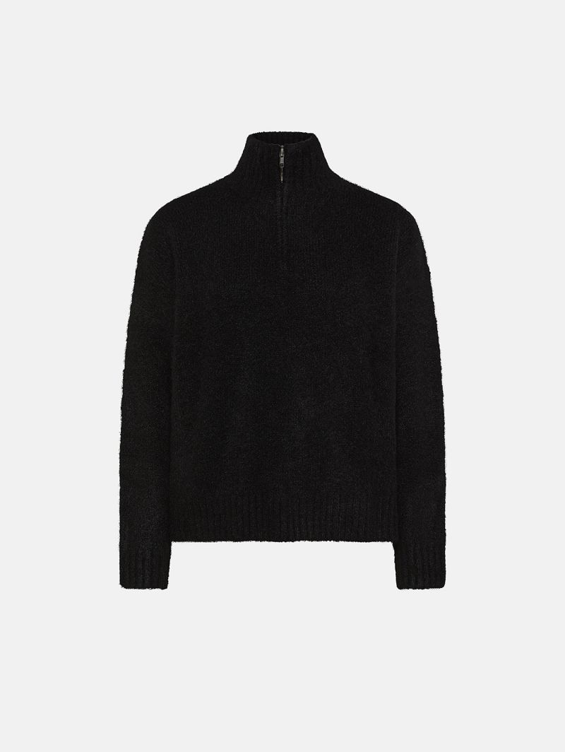 Black brushed alpaca-blend Amazing Enza jumper
