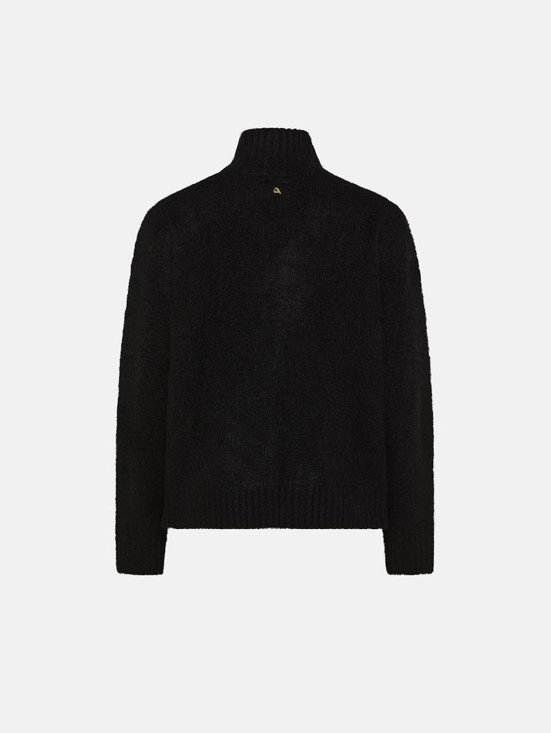 Black brushed alpaca-blend Amazing Enza jumper