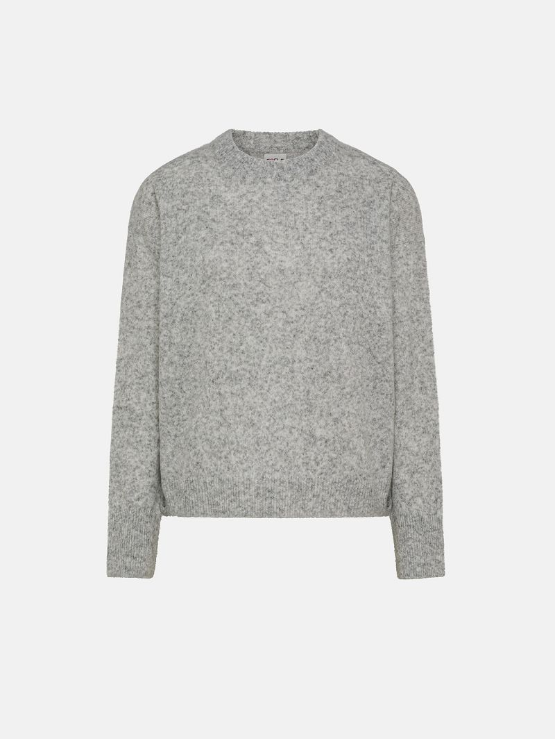 Light grey alpaca-blend Egle jumper