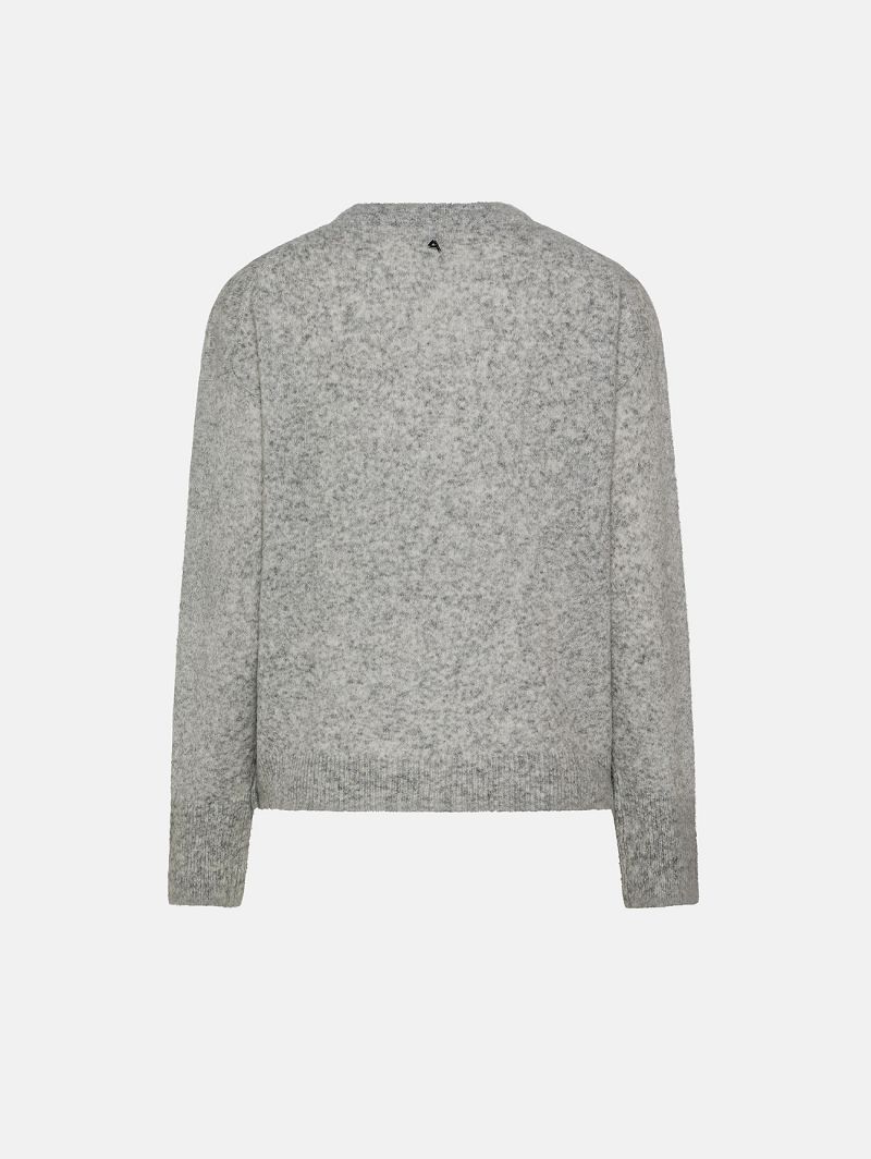 Light grey alpaca-blend Egle jumper