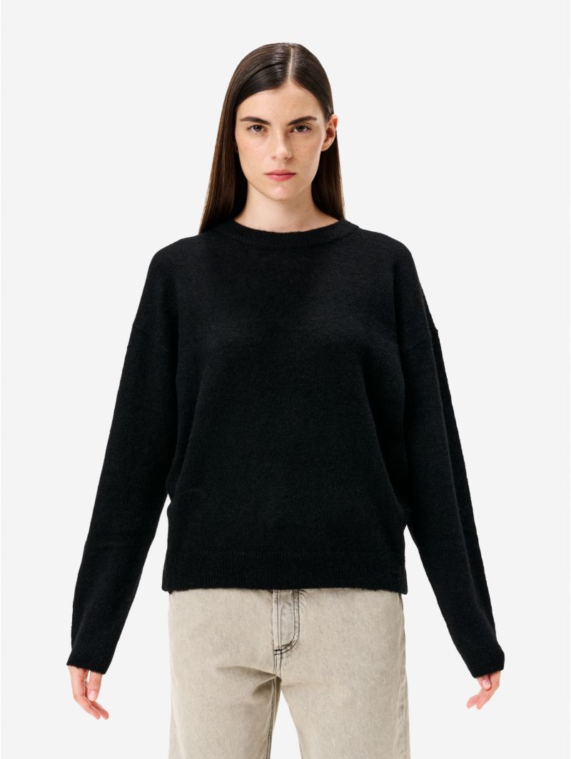 Black alpaca-blend Egle jumper