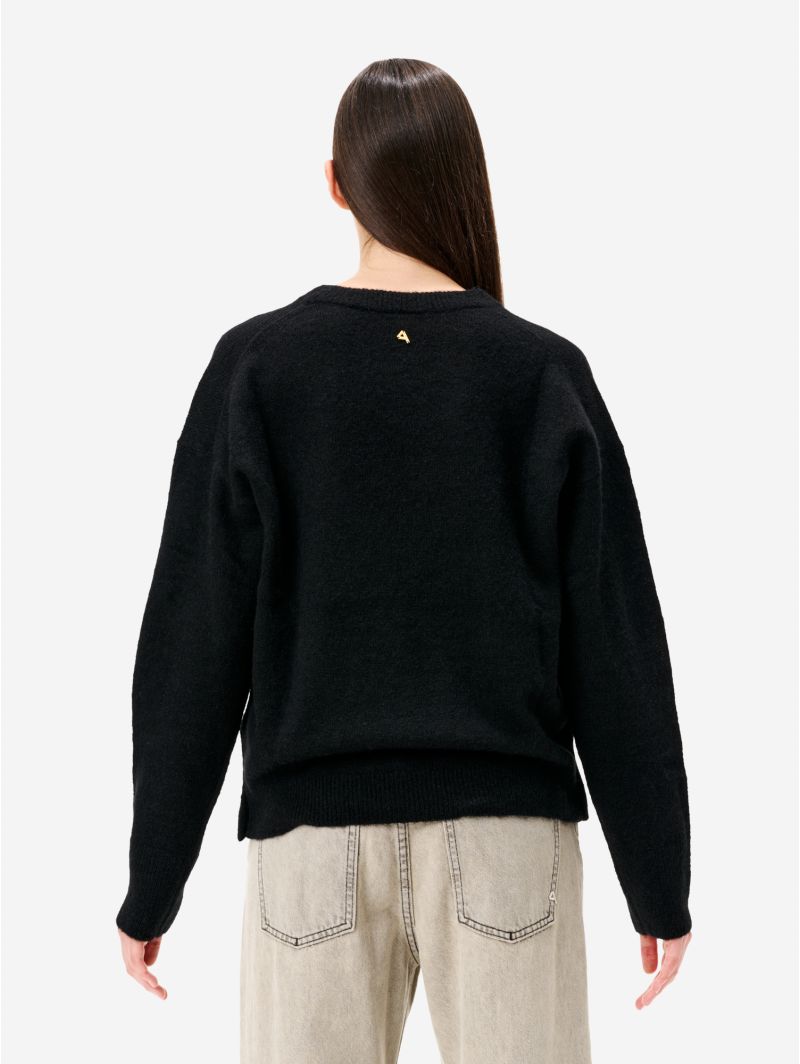 Black alpaca-blend Egle jumper