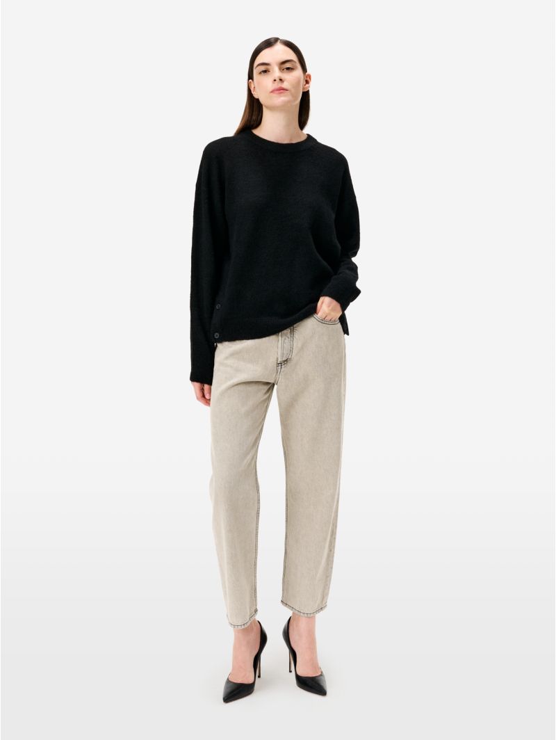 Black alpaca-blend Egle jumper