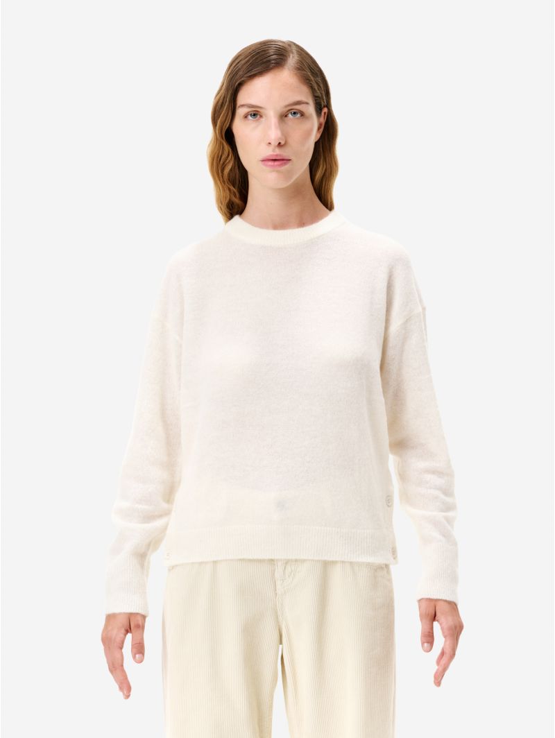 Off white alpaca-blend Egle jumper
