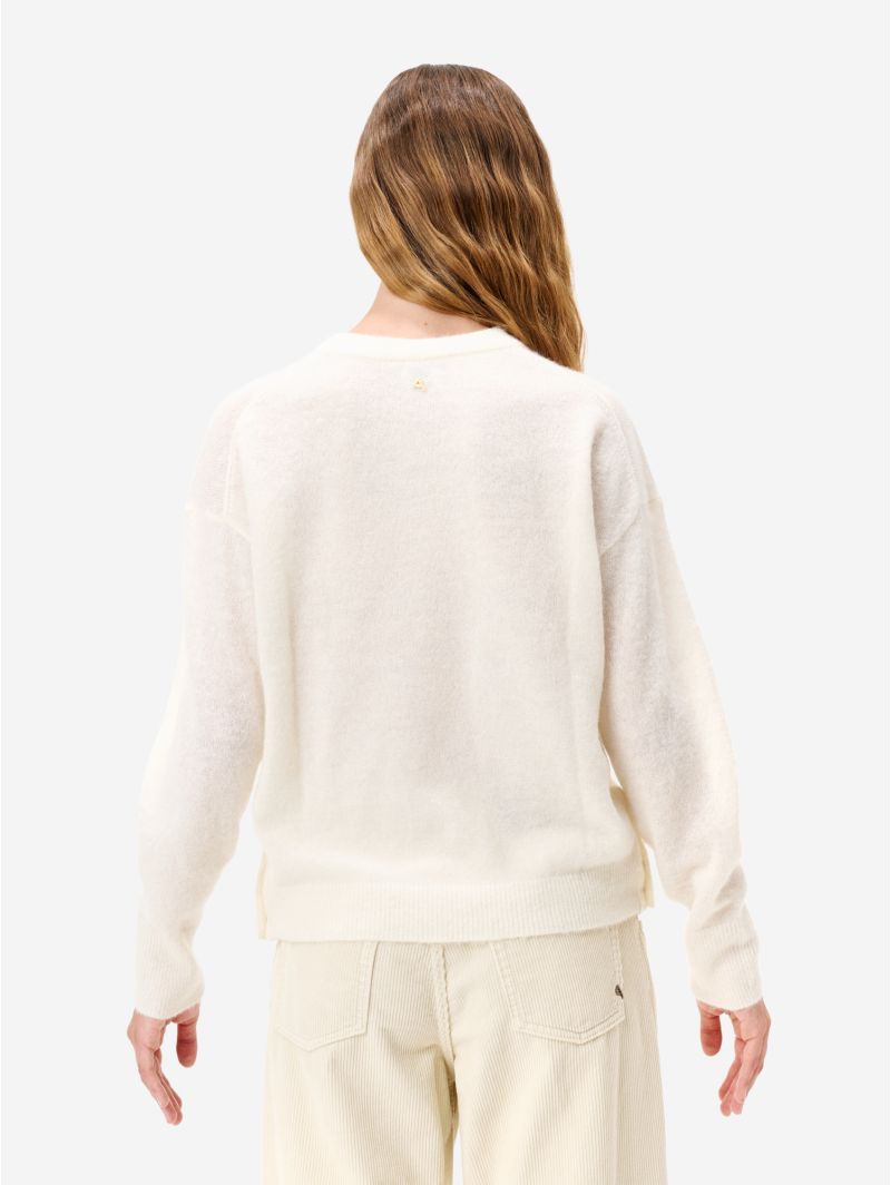Off white alpaca-blend Egle jumper