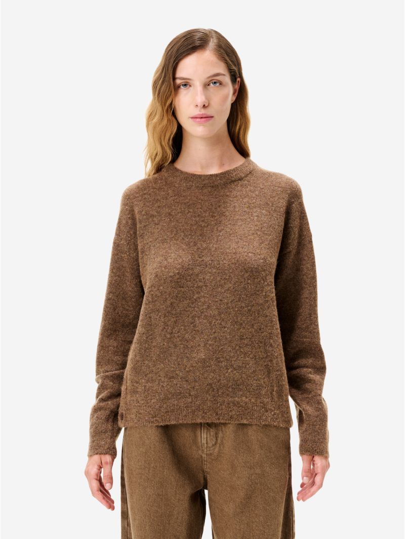 Fox brown alpaca-blend Egle jumper