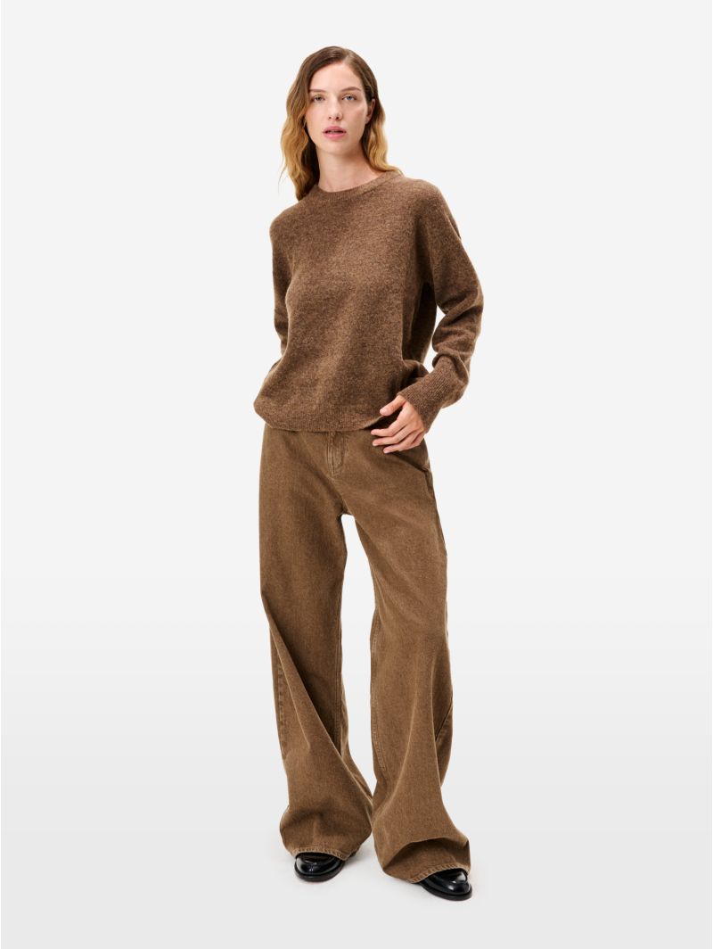 Fox brown alpaca-blend Egle jumper