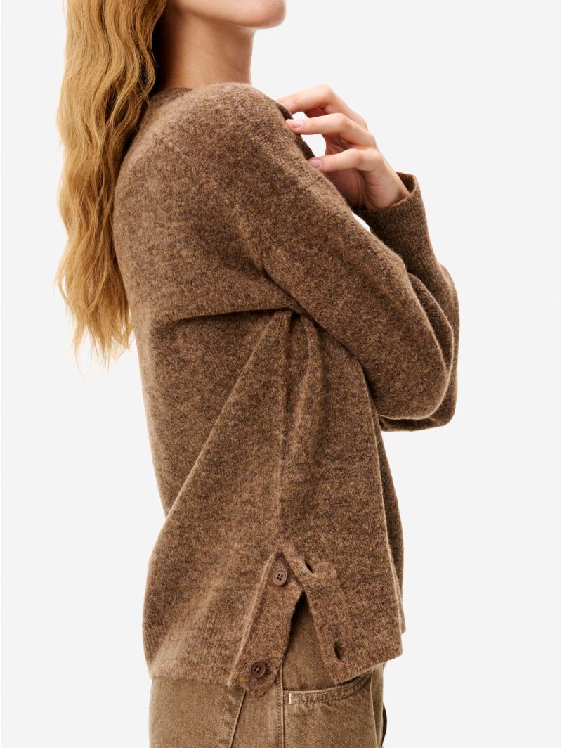 Fox brown alpaca-blend Egle jumper