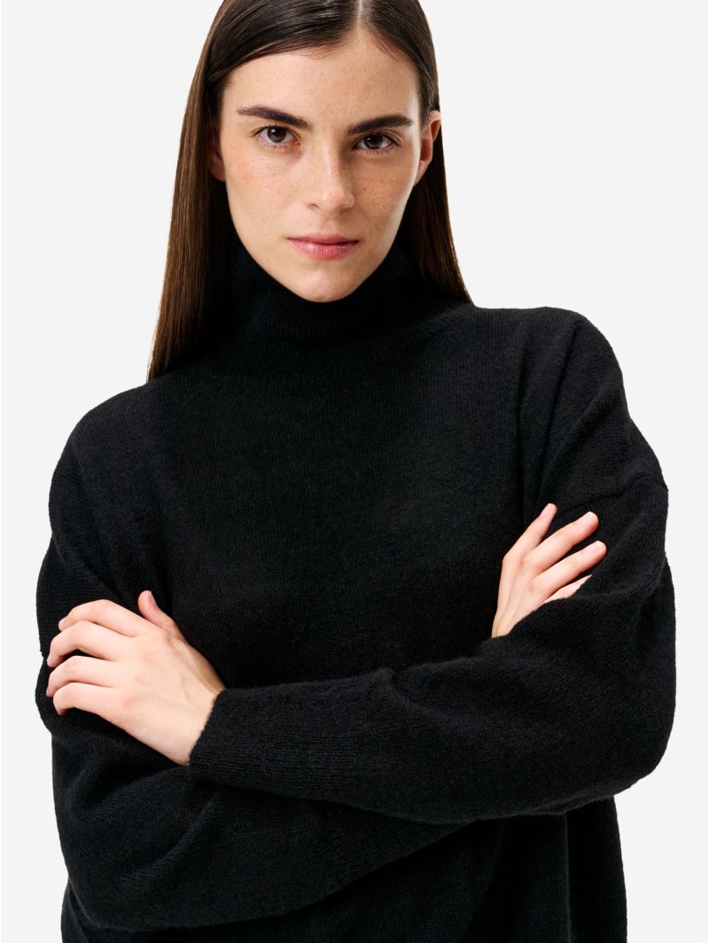 Maglia dolcevita Lole in misto alpaca nero