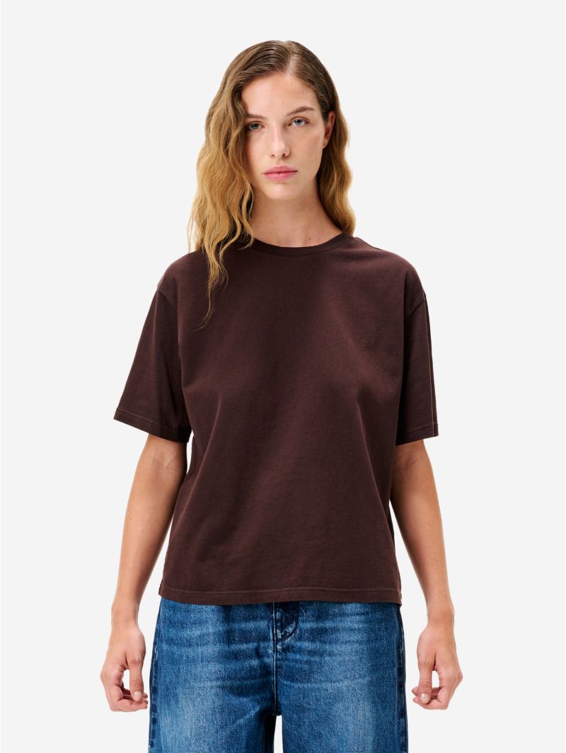 T-shirt Benny in jersey di puro cotone bordeaux