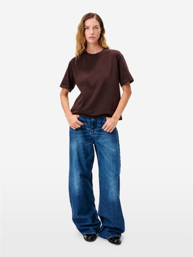 T-shirt Benny in jersey di puro cotone bordeaux