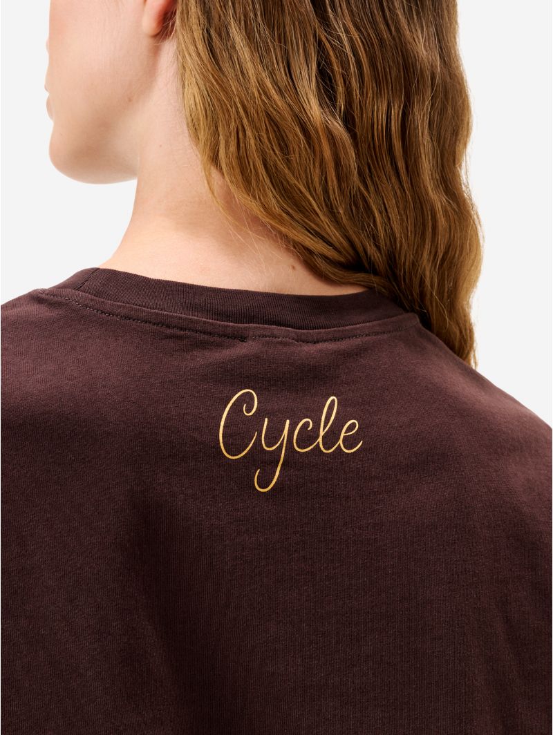 T-shirt Benny in jersey di puro cotone bordeaux