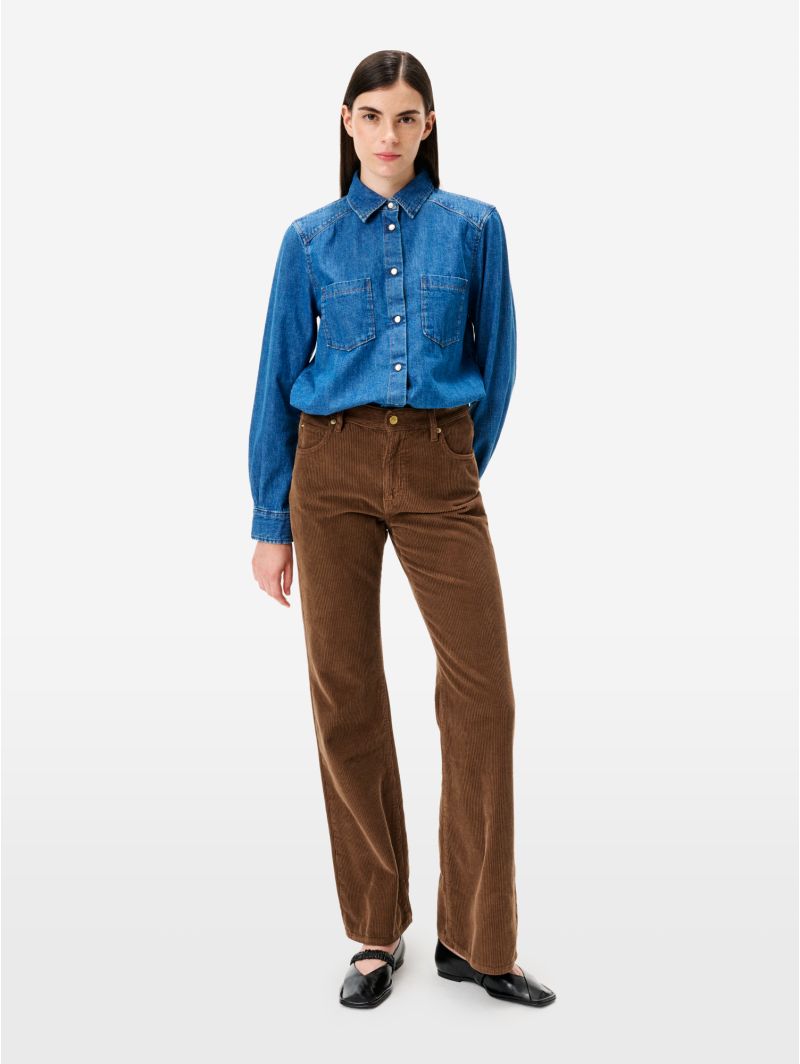 Anya bootcut mid rise direct dyed