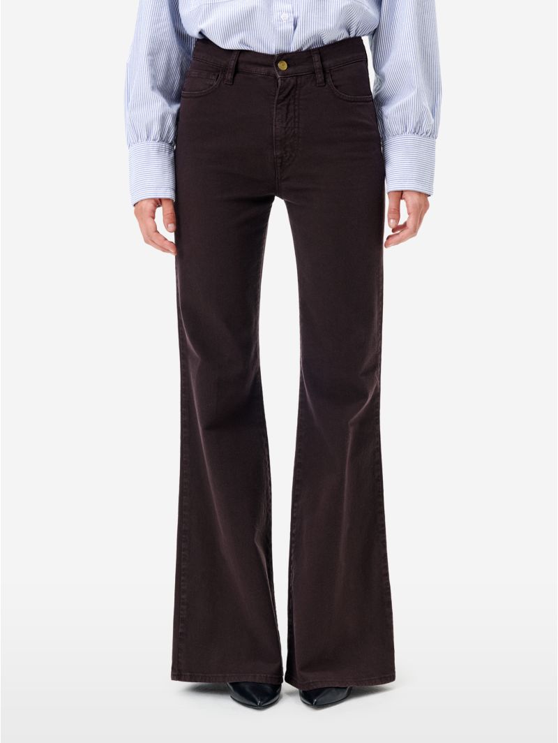 Flaire high rise flared direct dyed