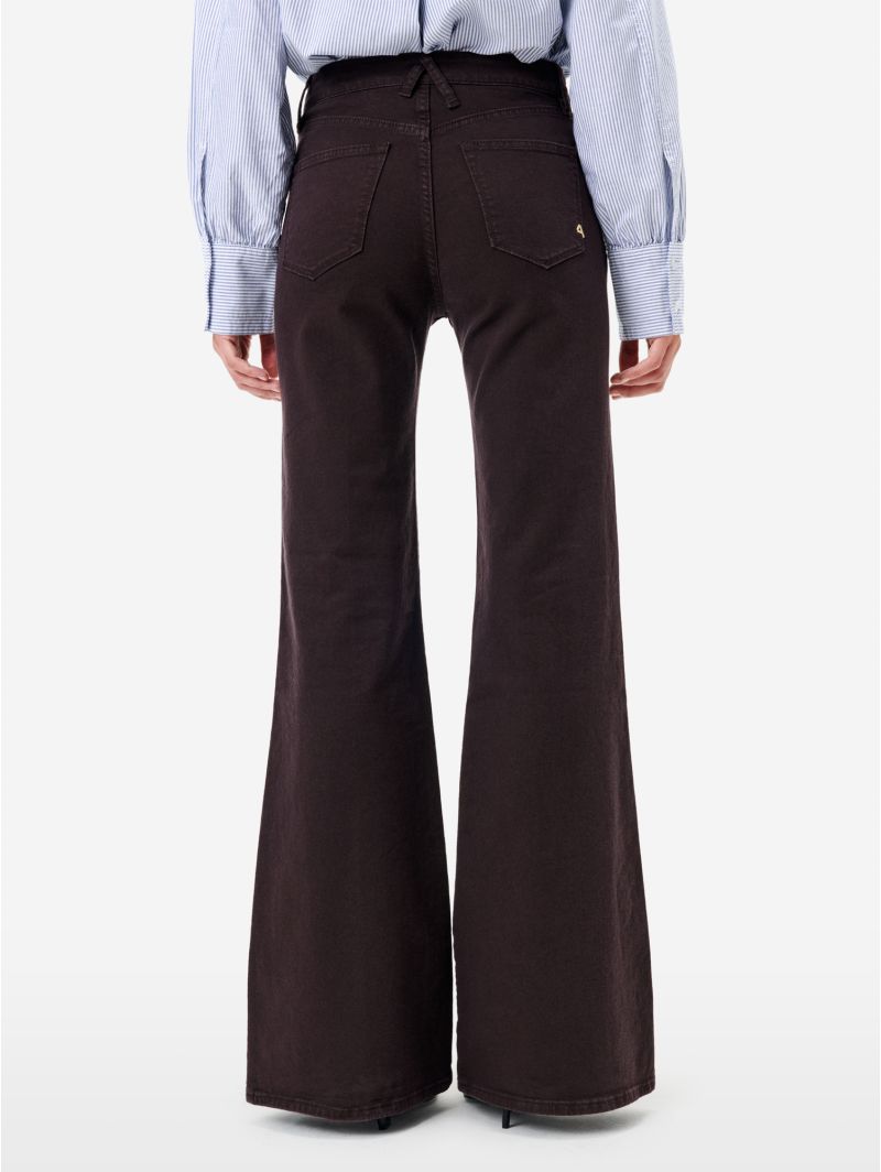 Flaire high rise flared direct dyed
