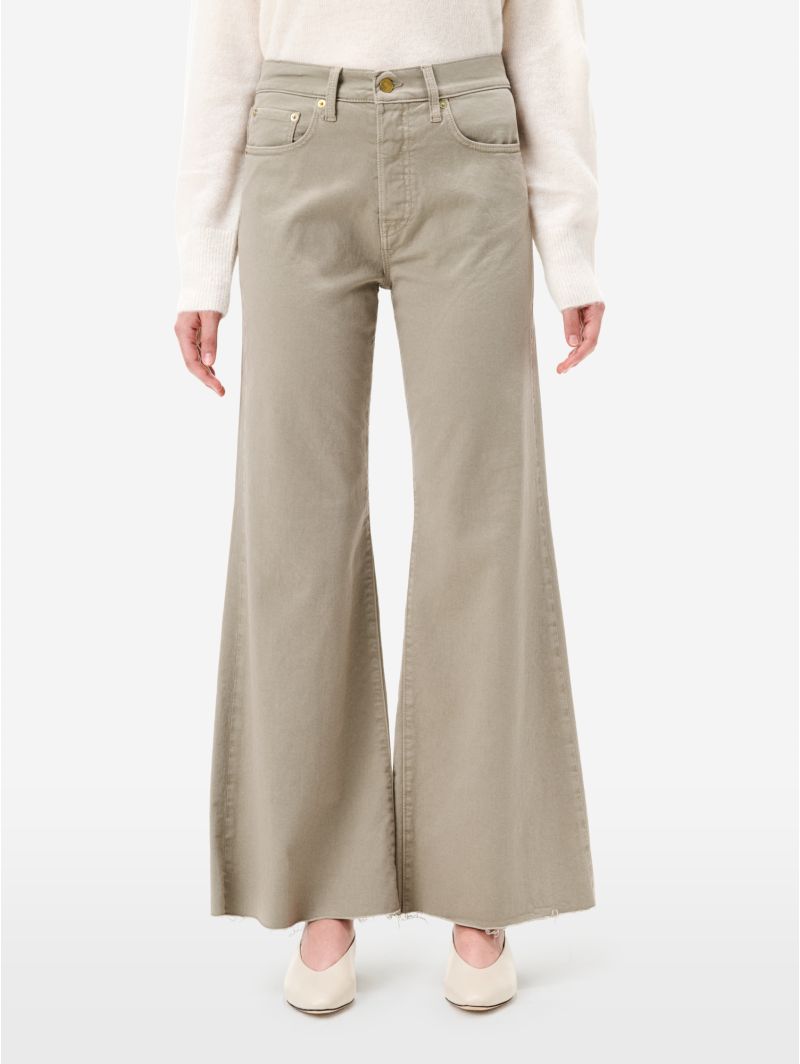 Dark beige flared Luna jeans