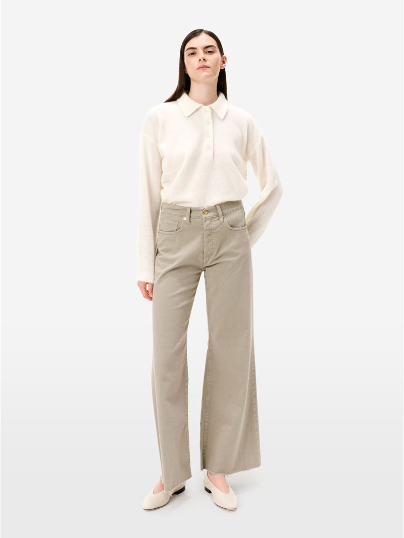 Dark beige flared Luna jeans