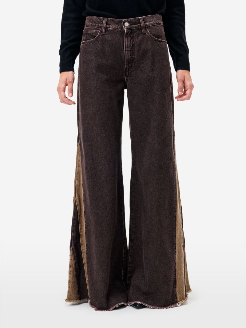Jeans Asia flare fit bordeaux