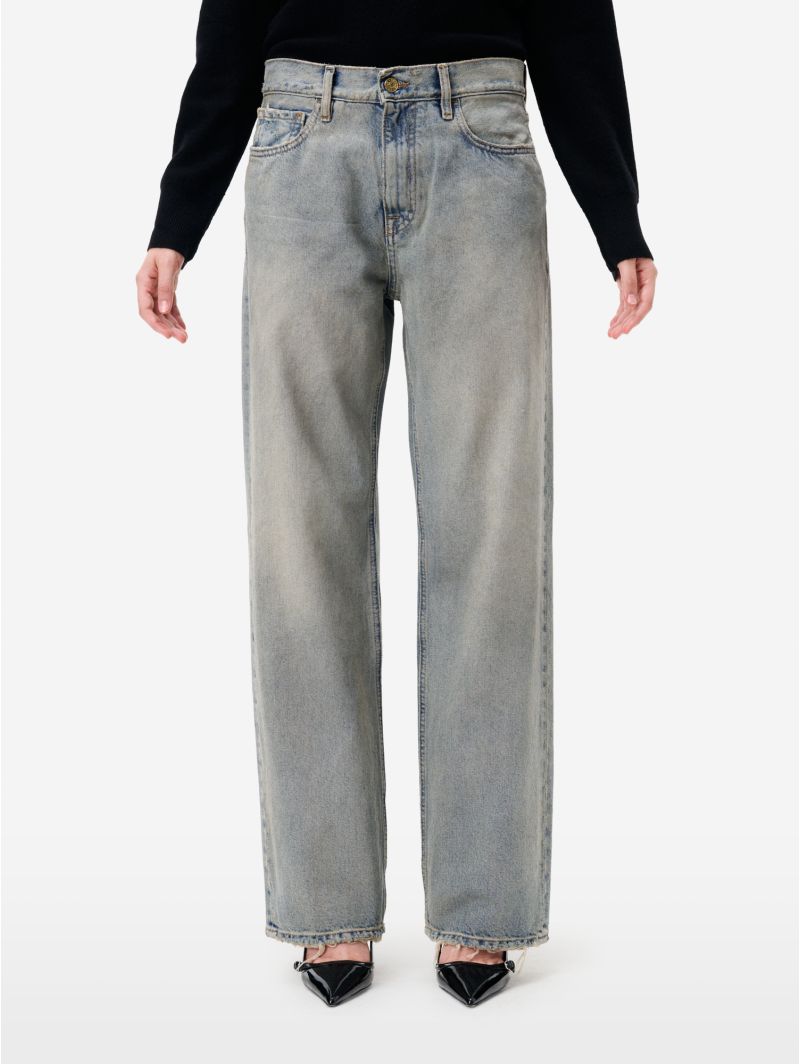 Mila '90s fit low rise straigth leg dirty bleach