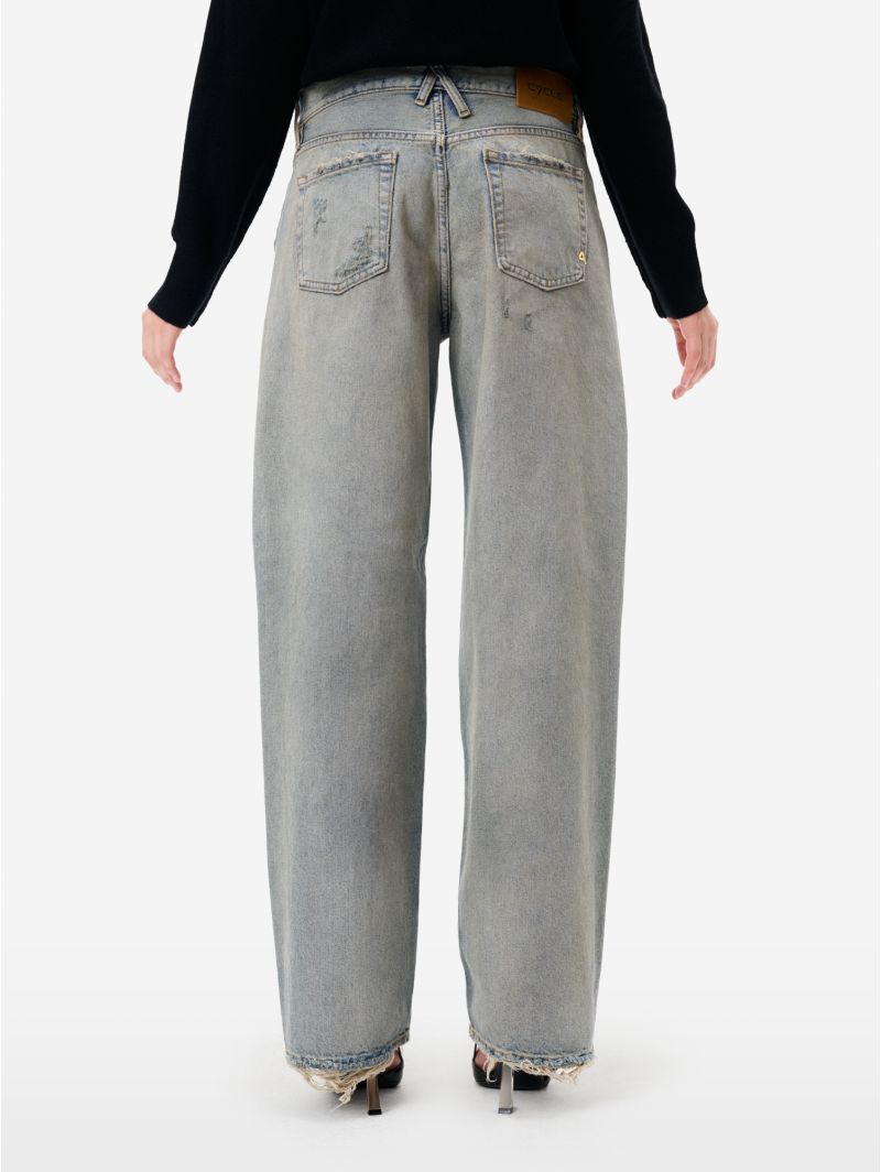 Mila '90s fit low rise straigth leg dirty bleach