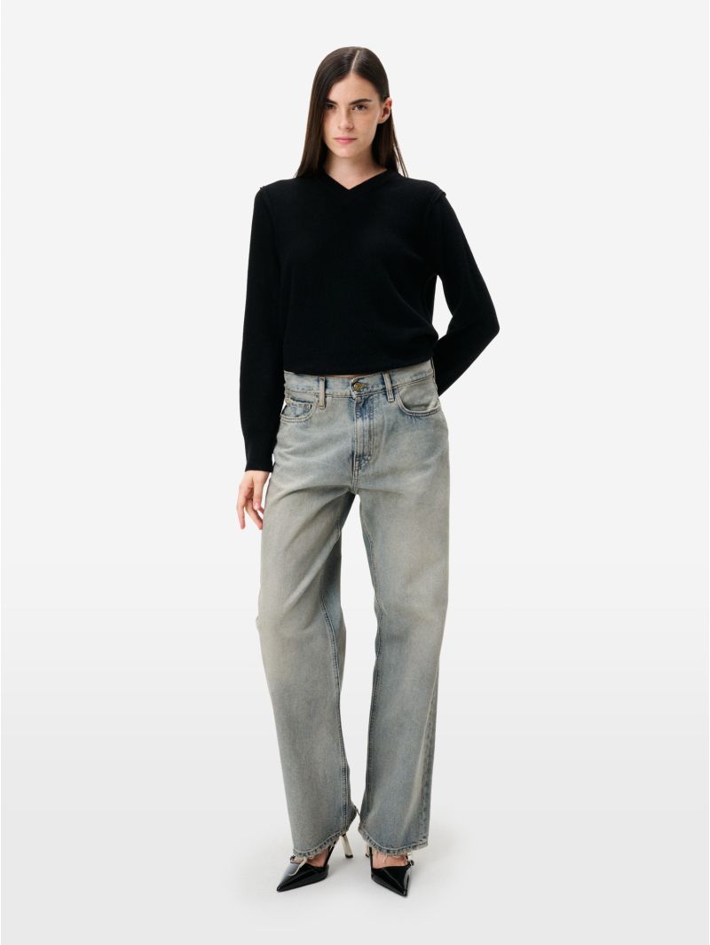 Mila '90s fit low rise straigth leg dirty bleach