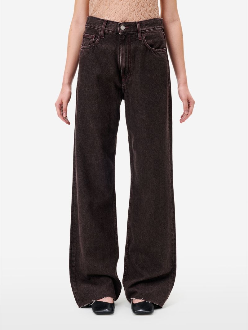 Bordeaux straight-fit Zoe jeans