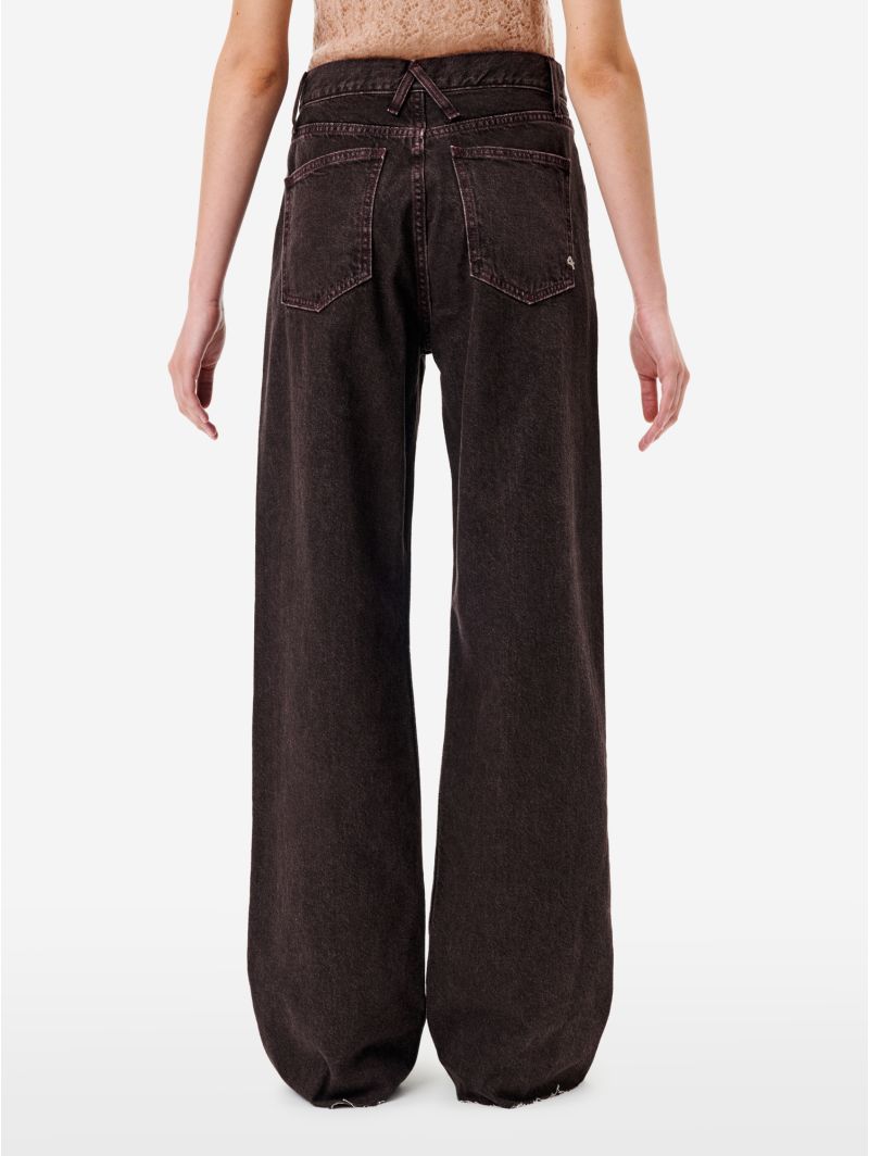 Bordeaux straight-fit Zoe jeans