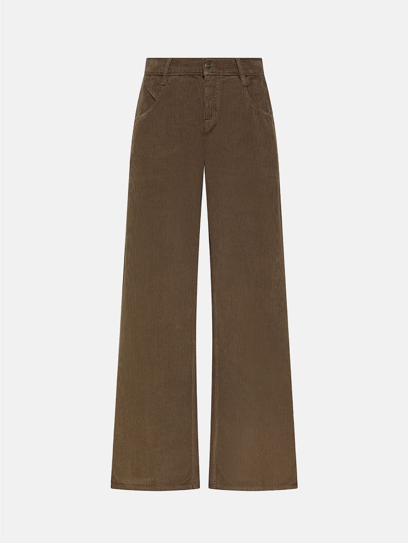 Aida low super fitted low waist volume leg direct dyed