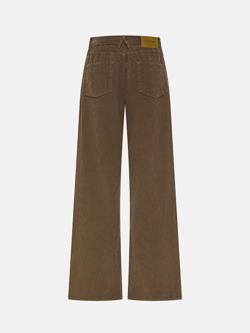 Aida low super fitted low waist volume leg direct dyed