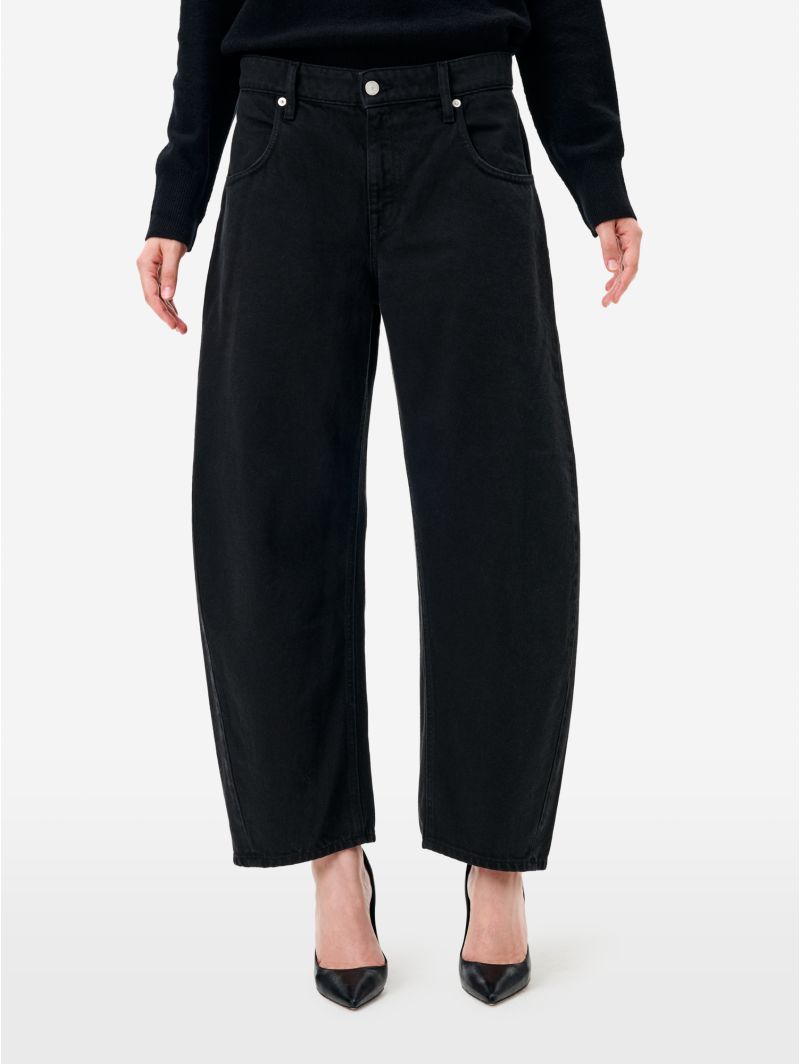 Aida crop super fitted low waist cropped curve leg direct dyed