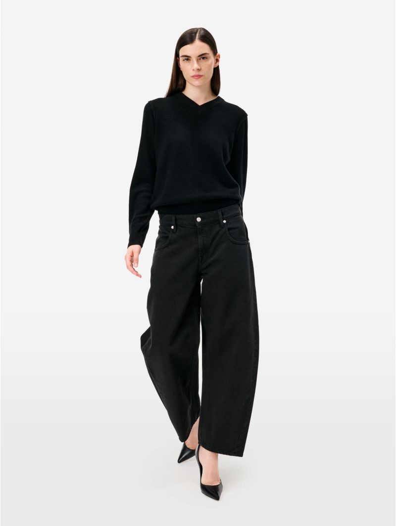 Aida crop super fitted low waist cropped curve leg direct dyed