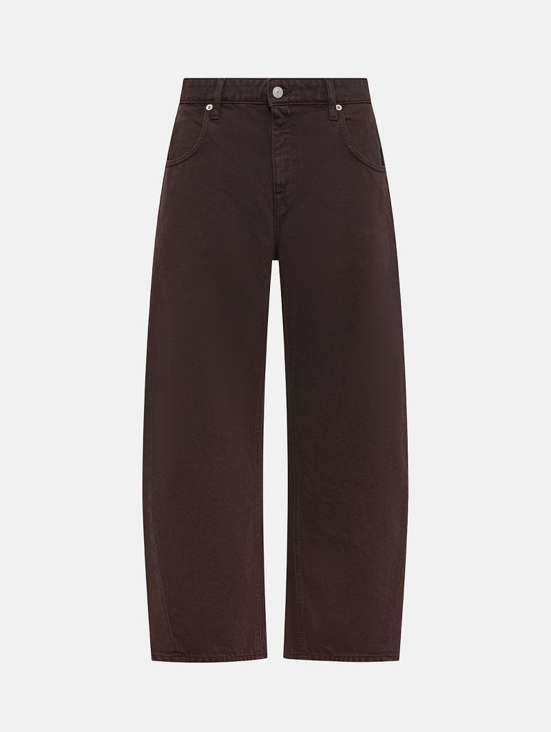 Aida crop super fitted low waist cropped curve leg direct dyed