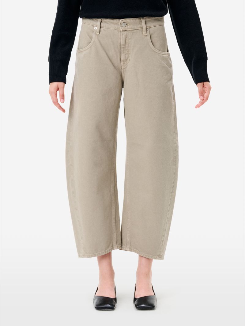 Aida crop super fitted low waist cropped curve leg direct dyed