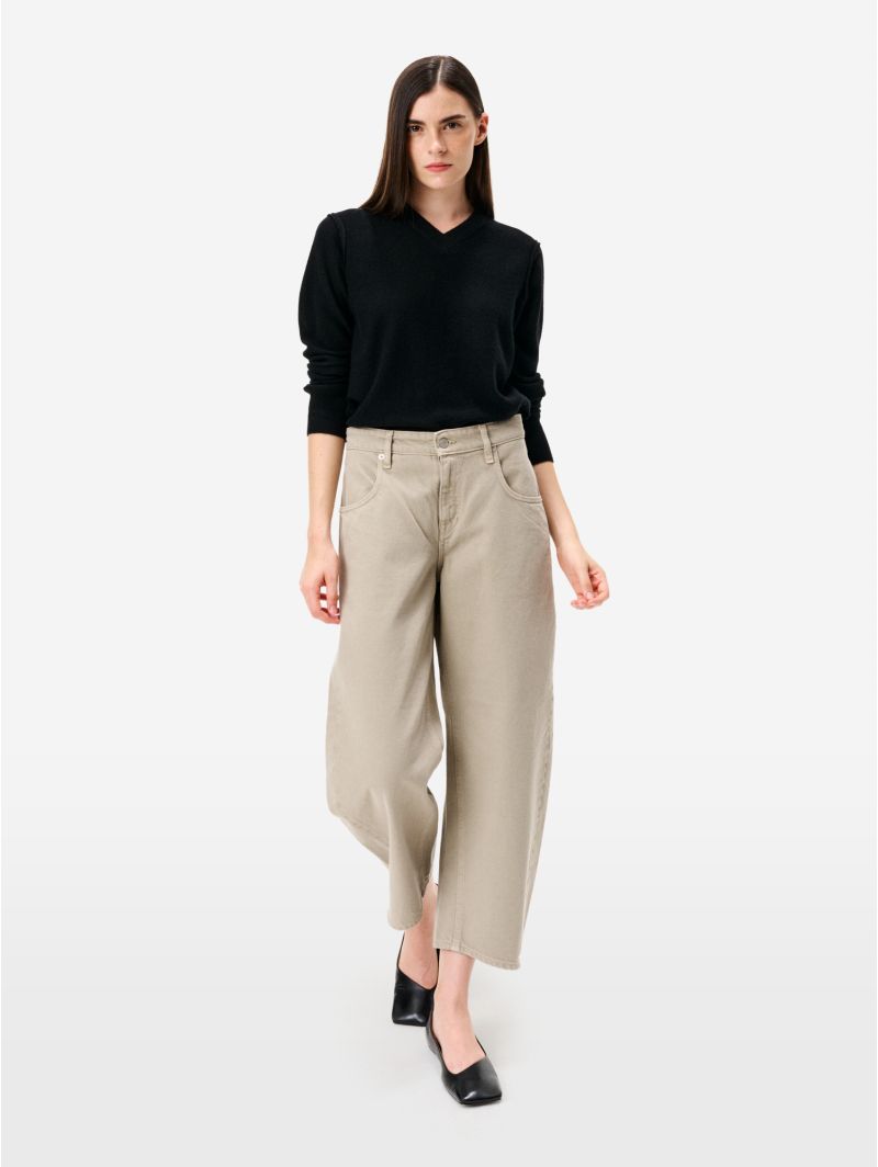 Aida crop super fitted low waist cropped curve leg direct dyed