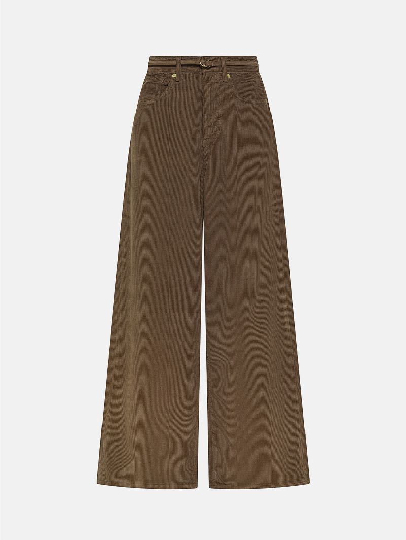 Big low mid rise super wide leg direct dyed