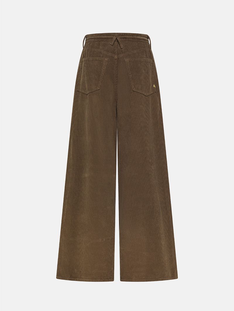 Big low mid rise super wide leg direct dyed