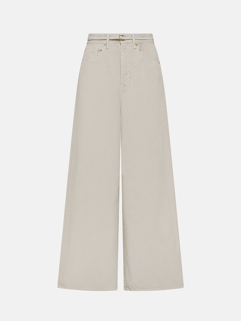 Big low mid rise super wide leg direct dyed
