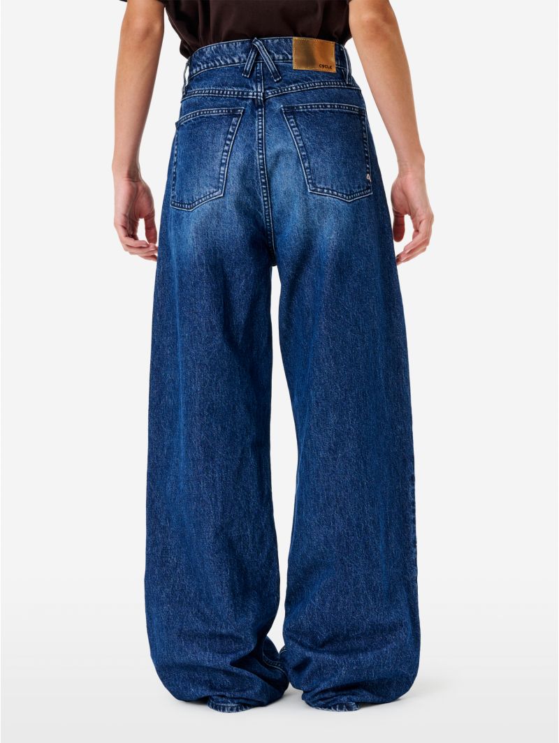 Jeans Emily loose fit effetto vintage navy blue