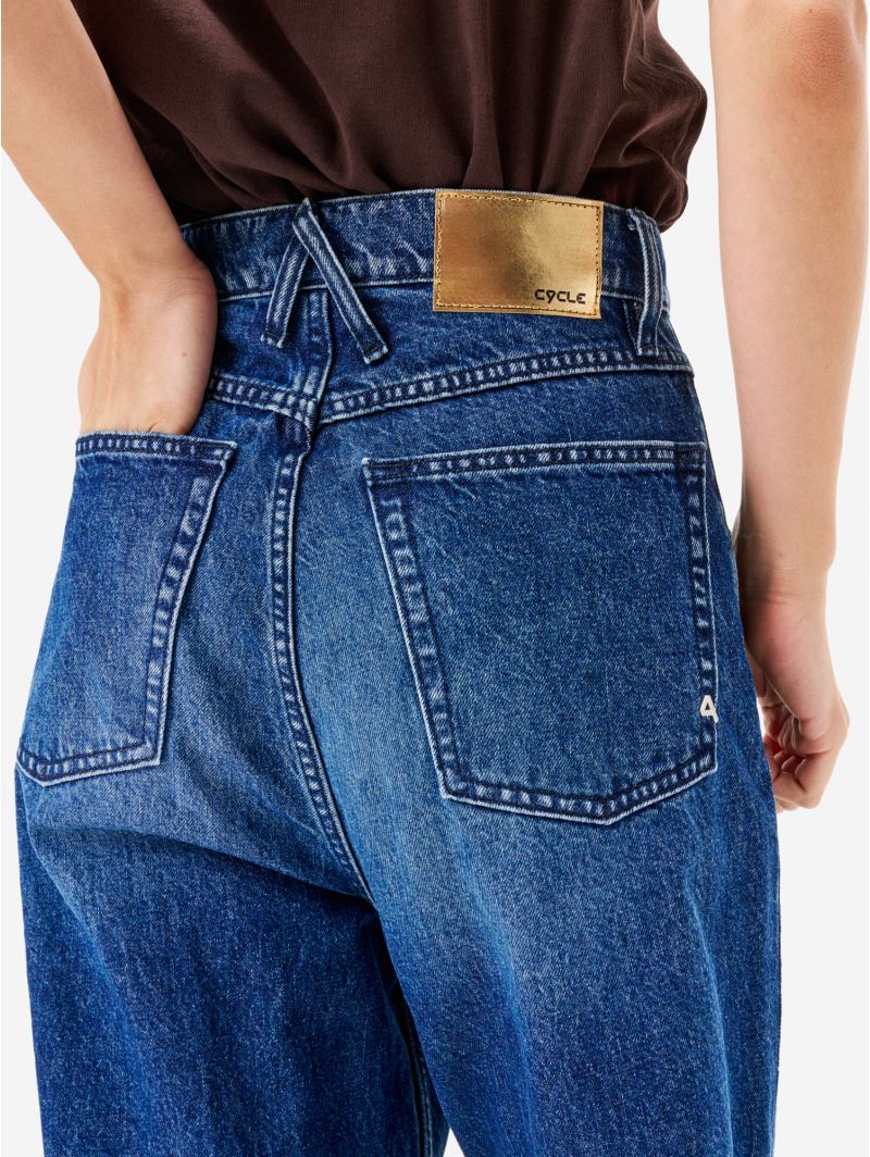 Jeans Emily loose fit effetto vintage navy blue