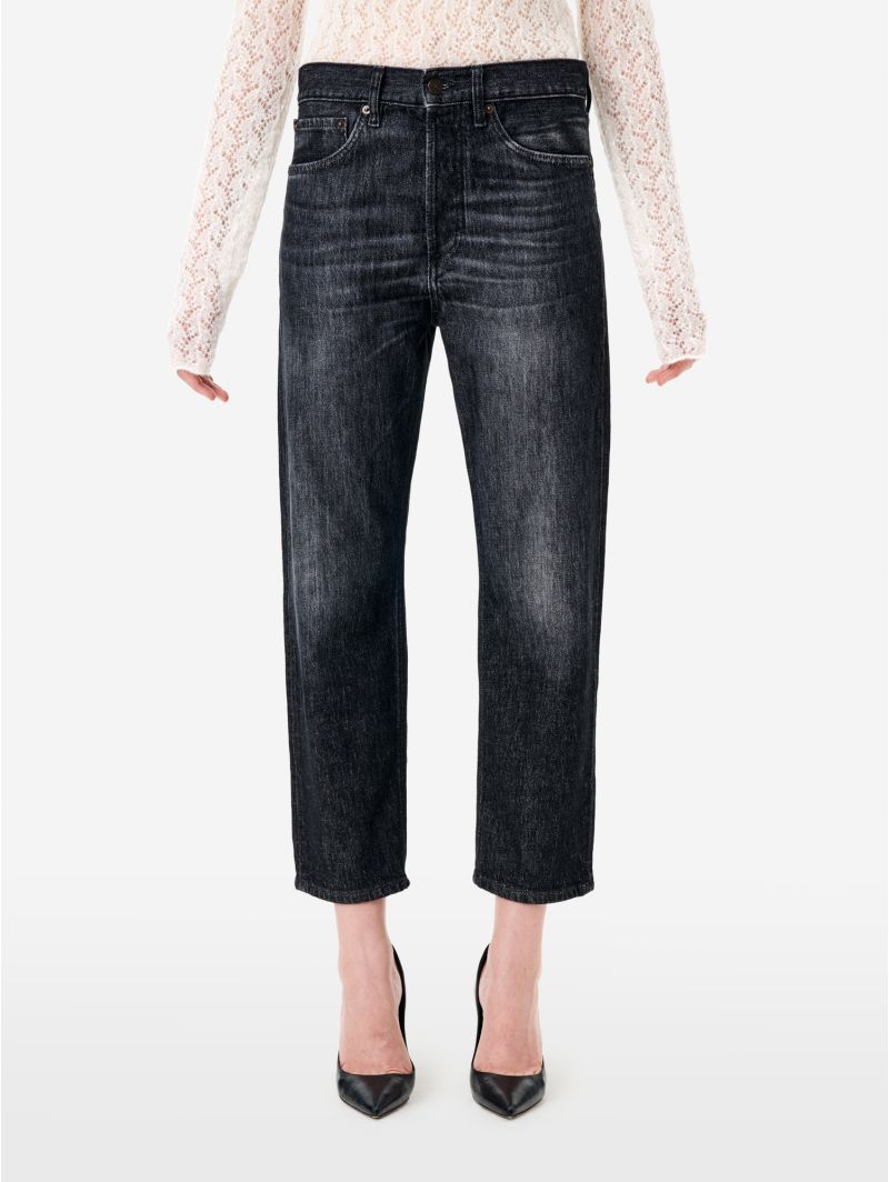 Jeans Bella mom fit grigio scuro