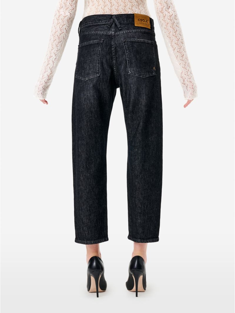 Jeans Bella mom fit grigio scuro