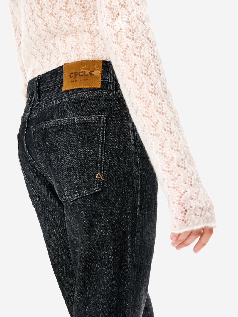 Jeans Bella mom fit grigio scuro