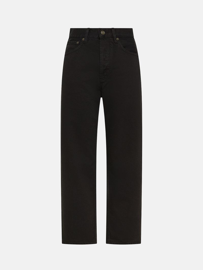 Bella mid rise mom fit cropped leg direct dyed
