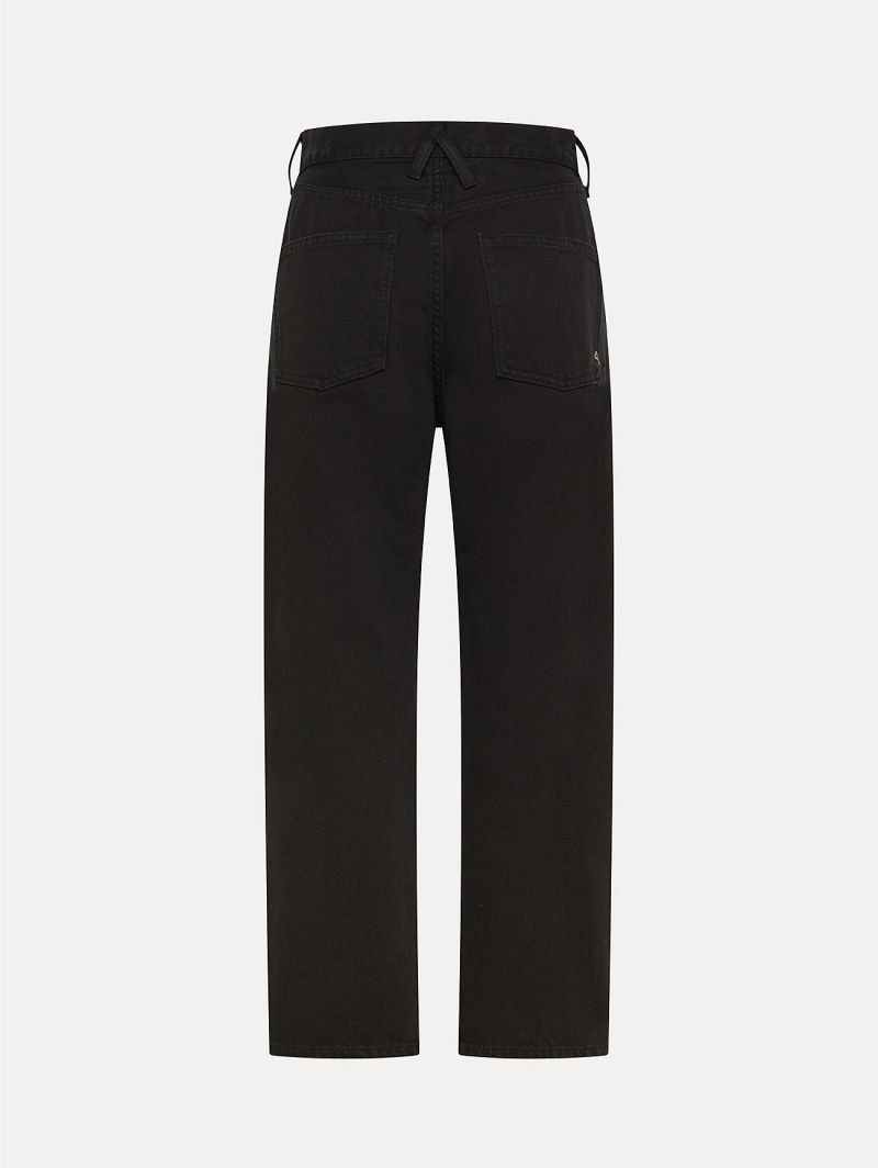 Bella mid rise mom fit cropped leg direct dyed