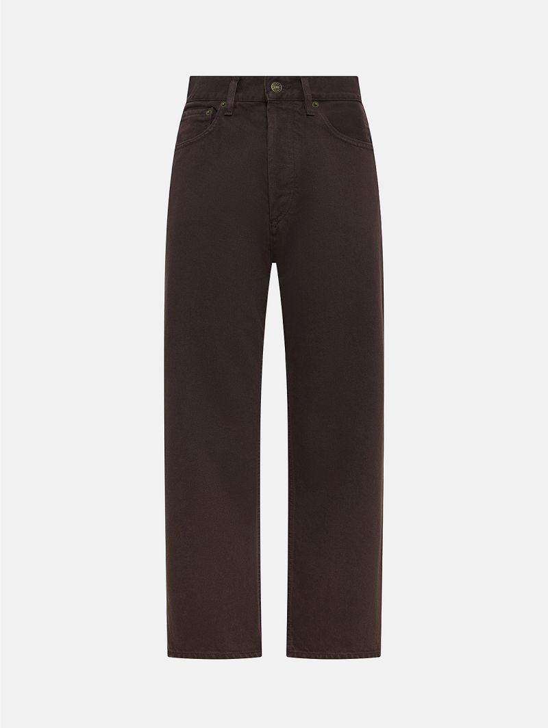 Bella mid rise mom fit cropped leg direct dyed