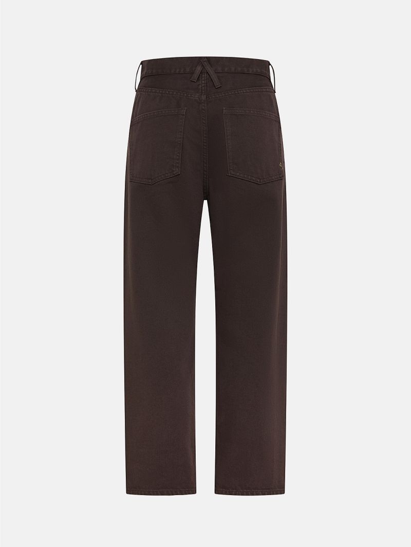 Bella mid rise mom fit cropped leg direct dyed